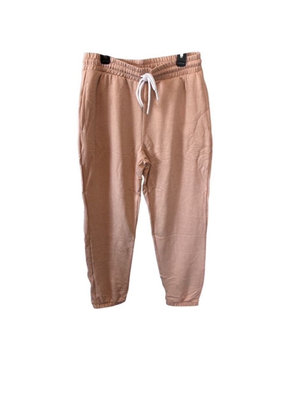 Active USA Blush Pink Jogger Drawstring Pants With Pockets Medium NWT